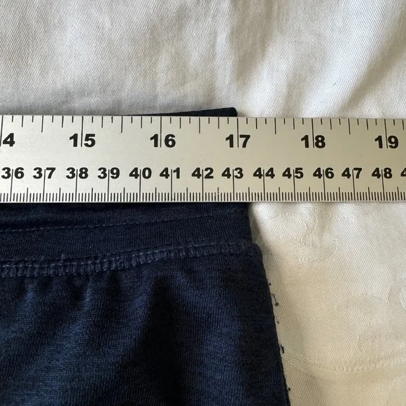 Russell Men's Blue/Black Elastic Waist Athletic Shorts Size Large Training Gym - Picture 9 of 13